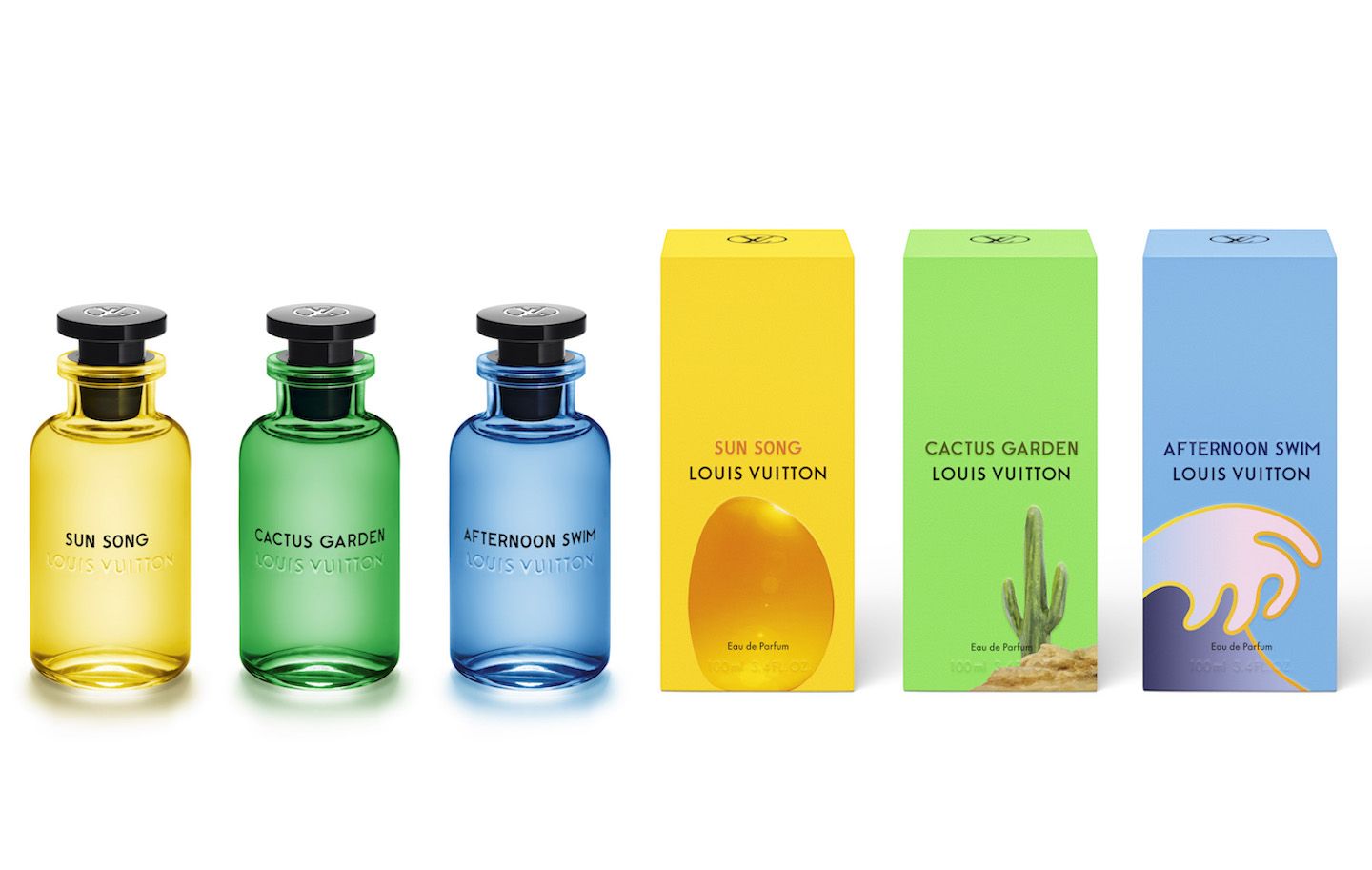 3種の新しい香り「Parfums de Cologne(パルファン・ド・コローニュ)」。Photo by © Louis Vuitton Malletier
