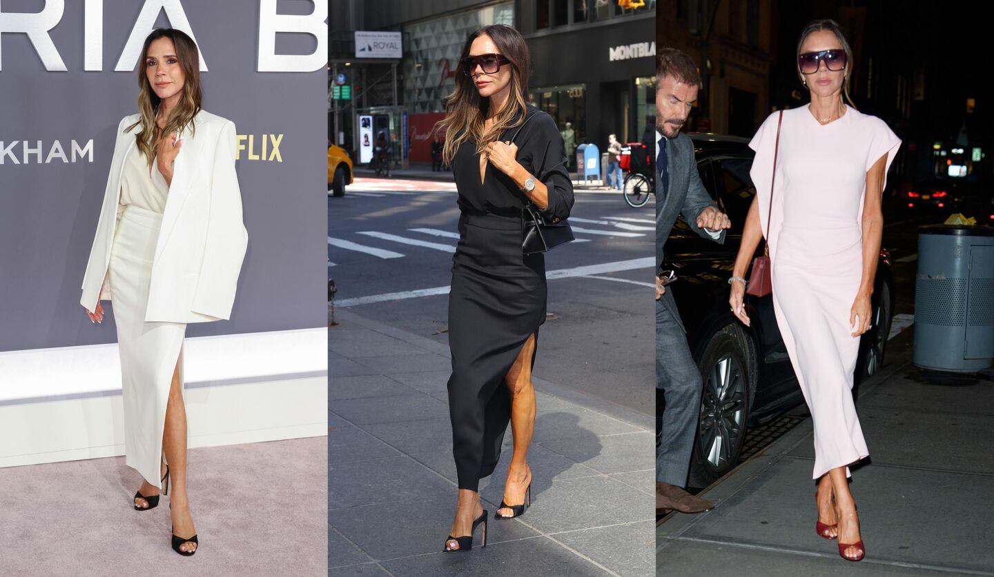 ヴィクトリア・ベッカムの最新スカートコーデ3選