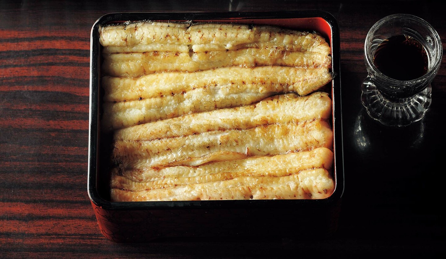 「うなぎ 魚政」のうな重「うなわさ重 坂東太郎」