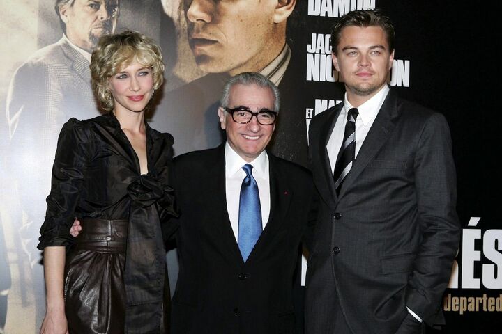 映画プレミアにて、左から出演のヴェラ・ファーミガ、レオナルド・ディカプリオ。