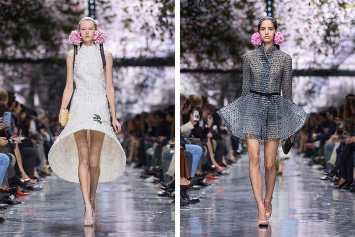 ディオールの「2026年春夏 オートクチュール コレクション」ルック