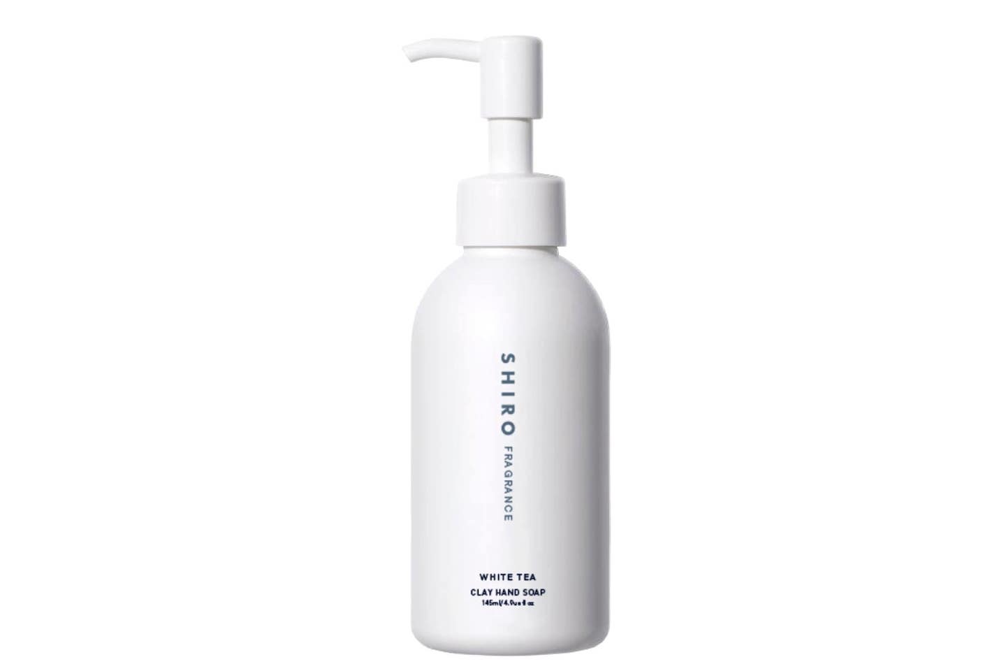 SHIRO クレイハンドソープ(ホワイトティー) 145ml ¥2,000 (2020年5月15日予約開始、5月21日から順次発送)