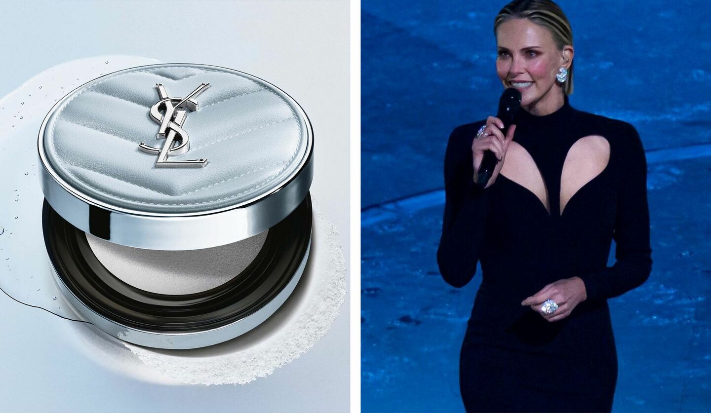 【YSL BEAUTY】オールアワーズ ブラークッション、シャーリーズ・セロン