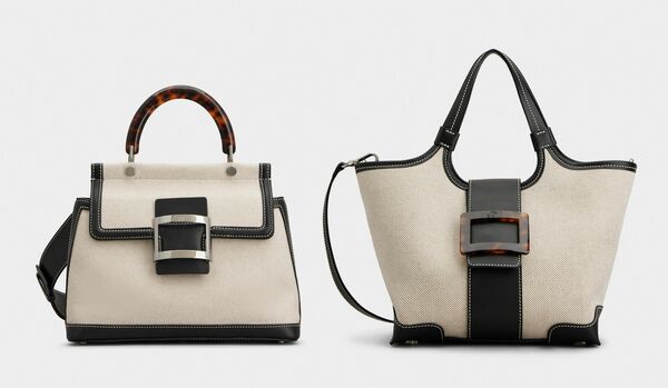 【ロジェ ヴィヴィエ】仕事にも使える新作バッグ２選｜ブラックレザーがシックなコントラストを生むキャンバス素材