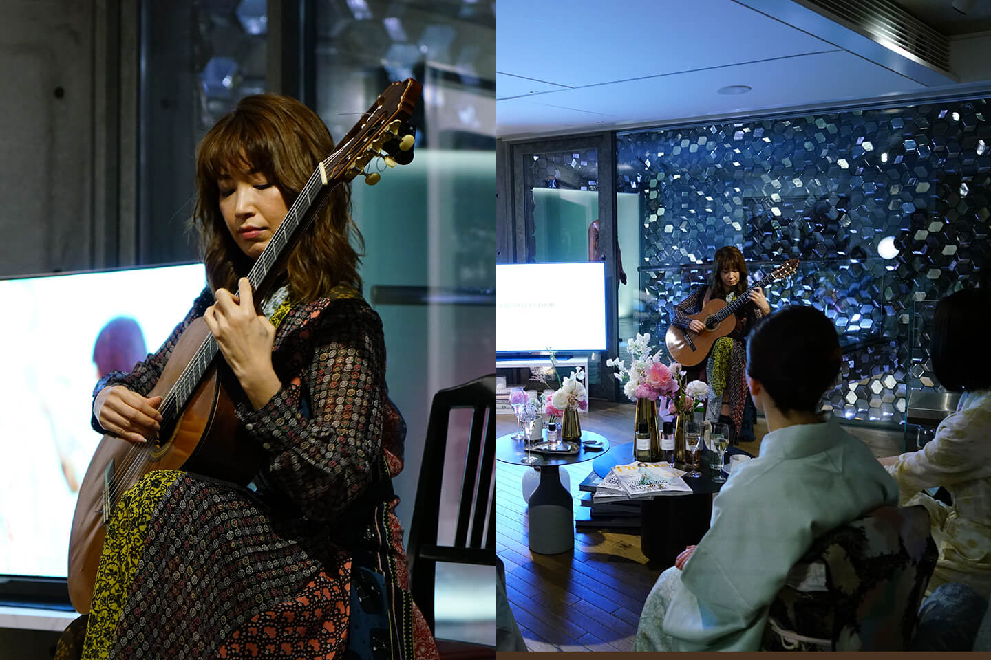 ギターを演奏する村治佳織さん