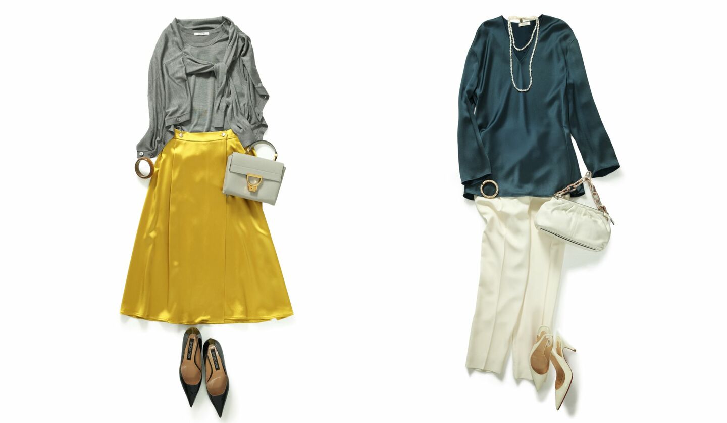 人気スタイリストが推す「艶めきコーデ」2選