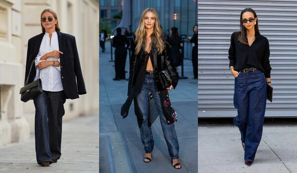 「黒×濃紺デニム」で実現! 余裕感漂う大人のためのカジュアルスタイル【海外スナップ】