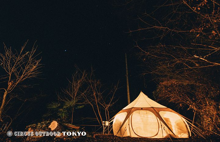 Circus Outdoor TOKYOは、夜になると星を鮮明に見ることができることができる