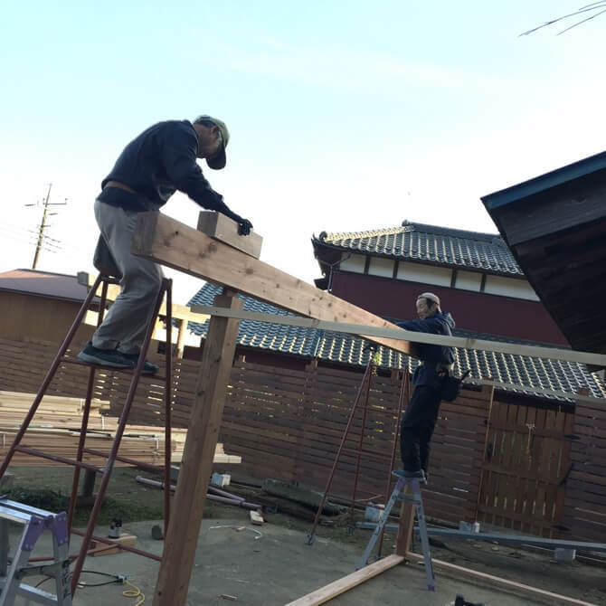 古民家をリフォーム中