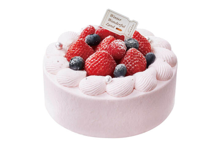 【伊勢丹新宿店限定】クリスマスショート ルージュピンク[約直径15×高さ9.5cm]￥4,536（税込）