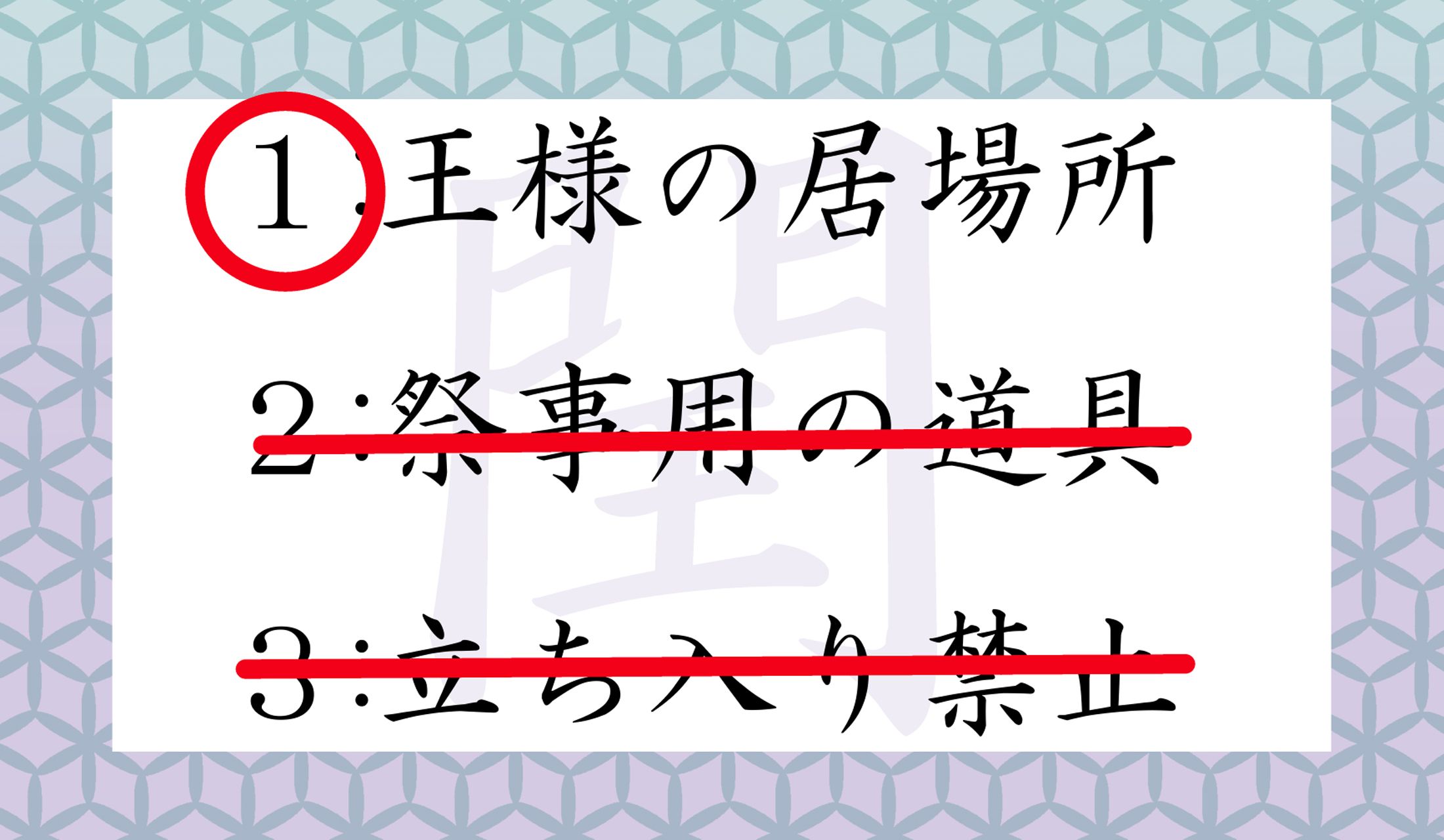 王様は、どこにいる?