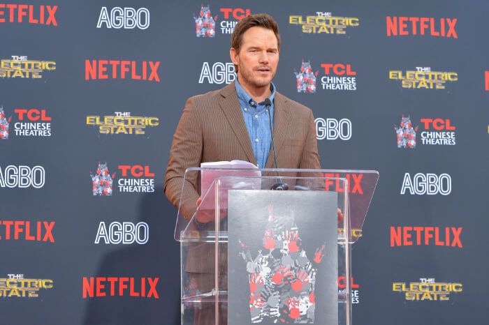 2025年2月21日、映画監督・プロデューサーのルッソ兄弟（兄・アンソニー、弟・ジョー）の手形・足形保存記念式典でのスピーチ。ハリウッドのグローマンズ・チャイニーズ・シアターにて。