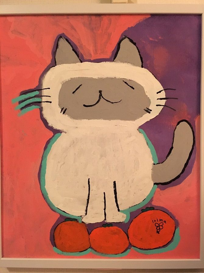 高橋里奈さんの娘が描いた愛猫ベルのイラスト