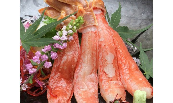 極太ズワイガニ(ずわい蟹)の足のむき身500g(10本~15本)|北海道網走市