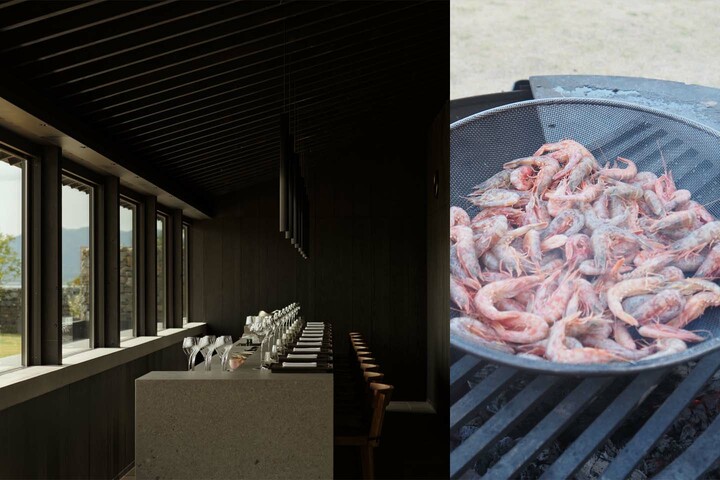 広島県・佐木島の「NOT A HOTEL SETOUCHI」レストランとモエビ