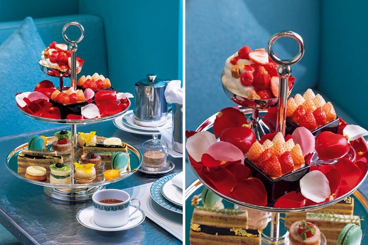 「ブルー ボックス カフェ by Natsuko Shoji」のアフタヌーンティー