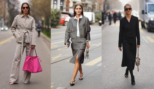 「ミラノファッションウィーク」でキャッチ！ミニマルセットアップでつくる優美な着こなし３選【海外スナップ】