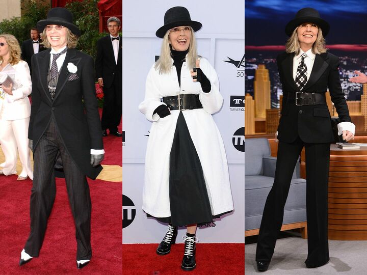 左／2004年2月、第76回アカデミー賞授賞式に出席。中／2017年6月、AFI生涯功労賞授賞式に出席。右／2014年4月、アメリカのトーク番組『ザ・トゥナイト・ショー』に出演。