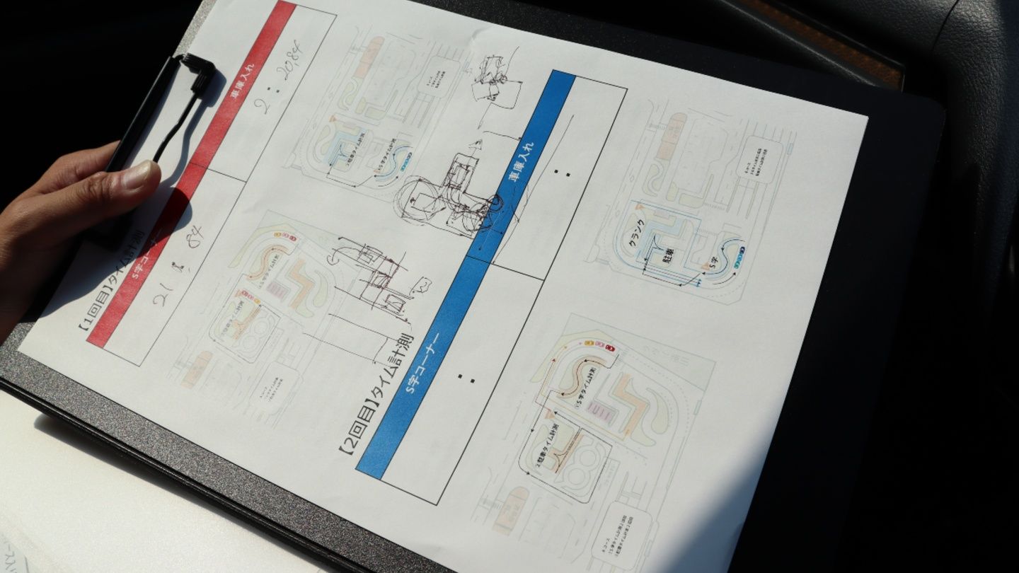 先生による運転のコツの図解。