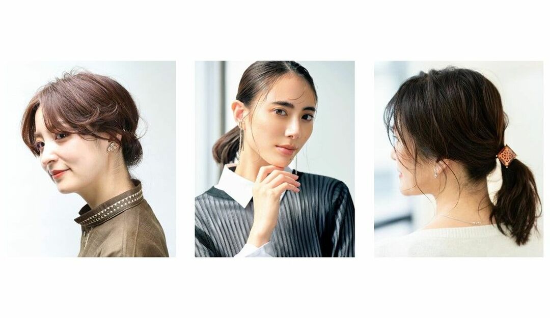 大人向け！ ミディアムヘアまとめ髪【簡単アレンジ20選】 | Precious