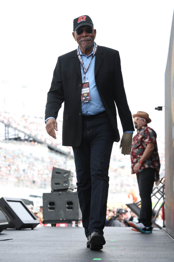 2025年3月16日、NASCARカップ・シリーズ ペンゾイル400開催前日のイベントに登壇。ラスベガス モーター スピードウェイにて。