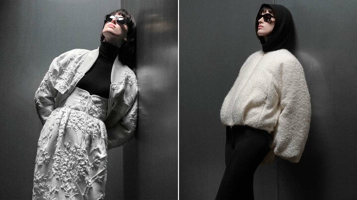 タトラスの「2025AW PEARL COLLECTION」を纏った女性
