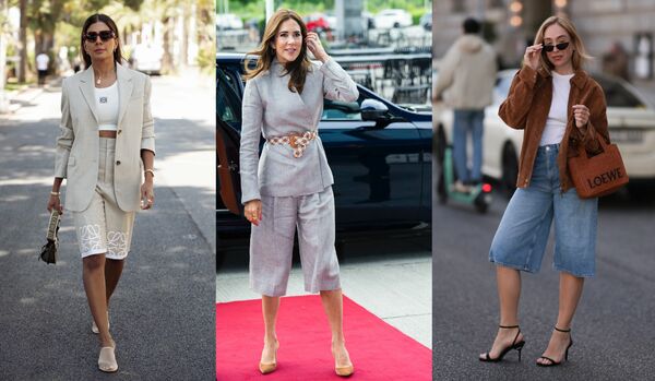 「ハーフパンツ」できちんと感と軽快さを両立！エレガントに仕上げたスタイル３選【海外スナップ】