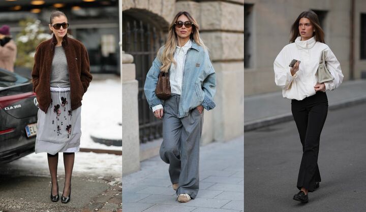 海外インフルエンサーの春ブルゾンコーデ