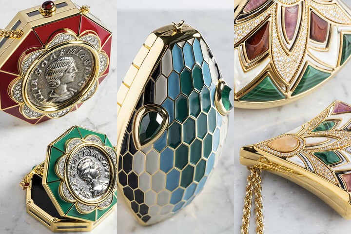 ブルガリのジュエリーバッグコレクション「ブルガリ アイコンズ ミノディエール」