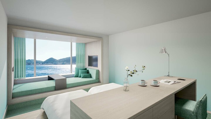 山口・下関に開業する「リゾナーレ下関」の客室