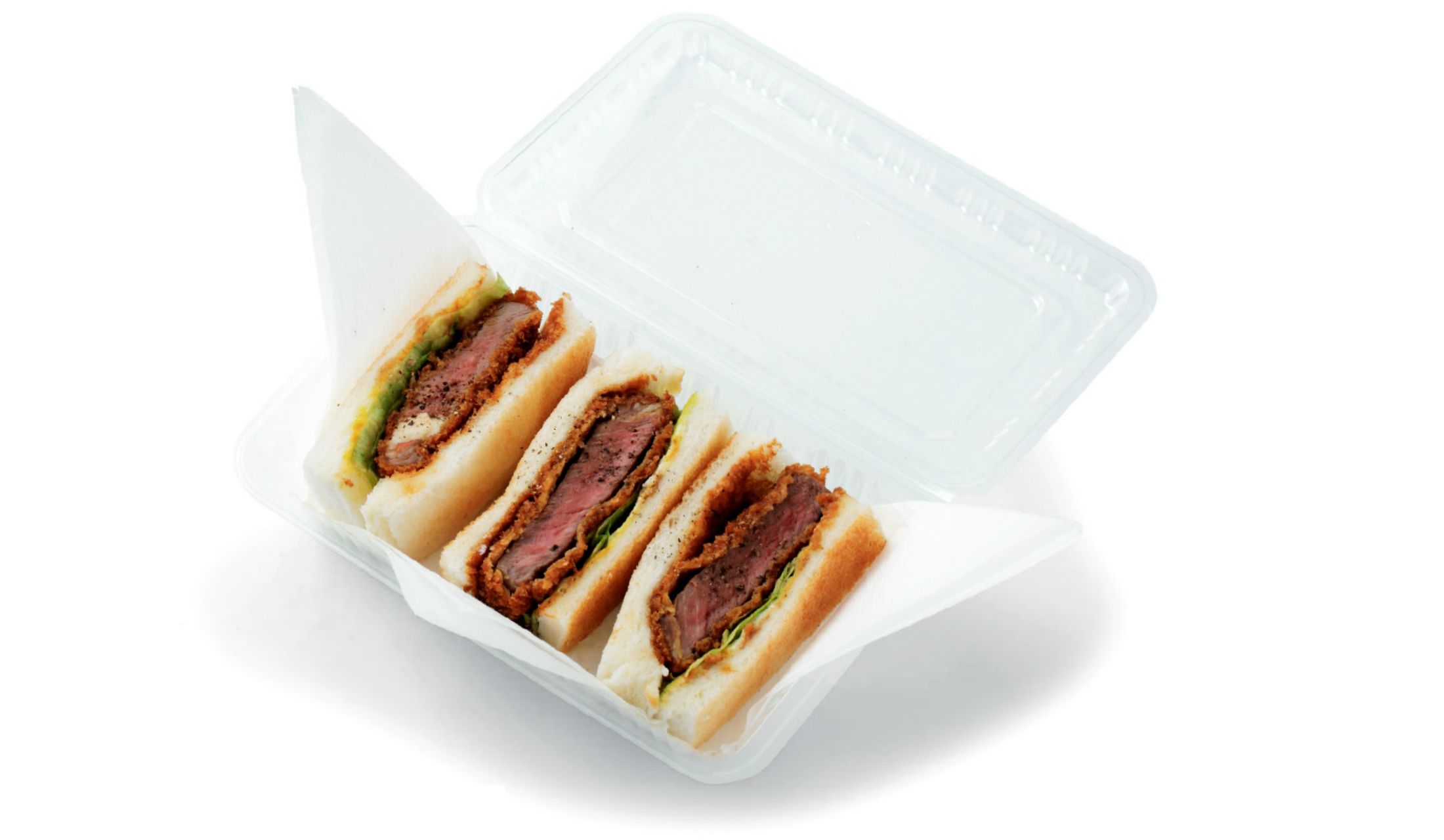 「キッチン ゴン」ビーフカツサンド¥1,400(税込)