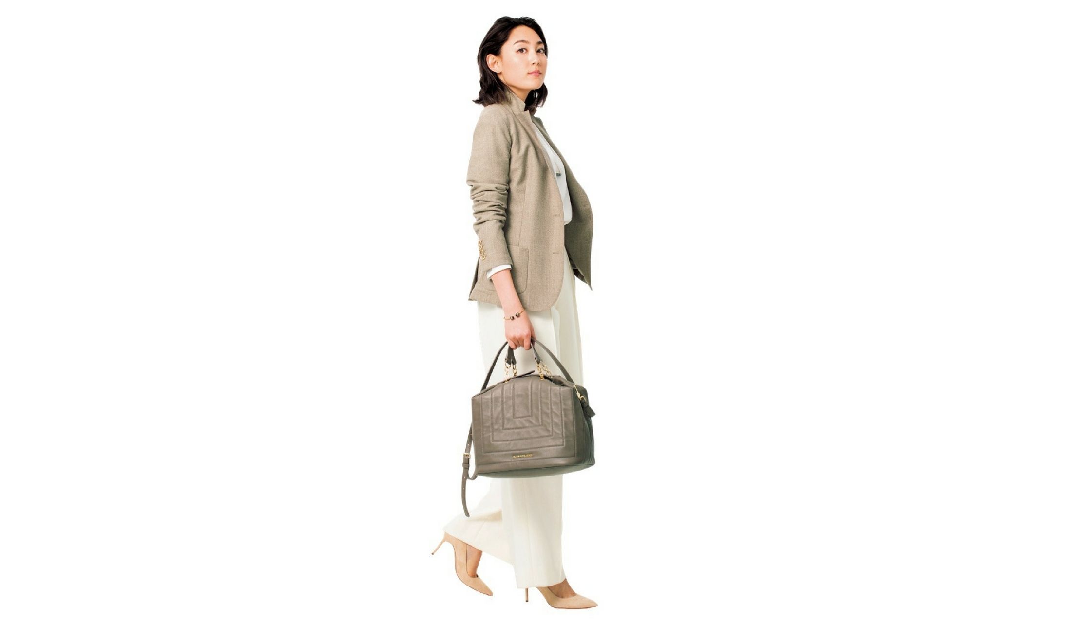 バッグ『PADDED BAG』¥110,000(三喜商事〈ボルボネーゼ〉)、素材:ナッパレザー、サイズ:縦22×横29×マチ19cm