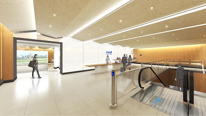 福岡空港 ANA SUITE LOUNGE エントランス