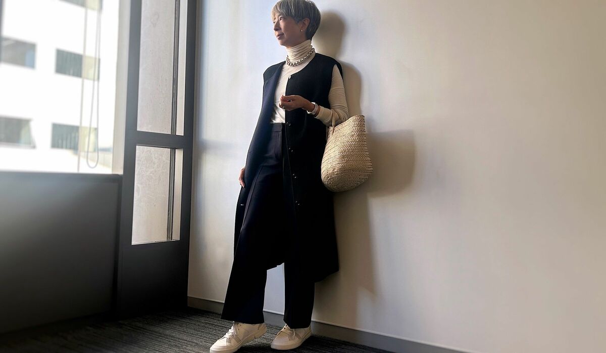 アッココ様C6503 ロングジレコーデ アッココ様C6503 ロングジレコーデ 【身長152cmの着こなし】急に