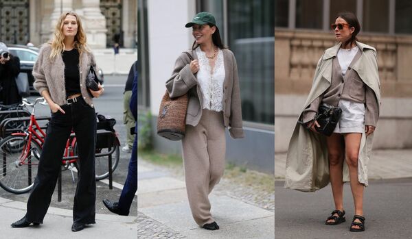 「トープカラーのカーディガン」なら好感度! 秋コーデの軸になる万能アイテム【海外スナップ】