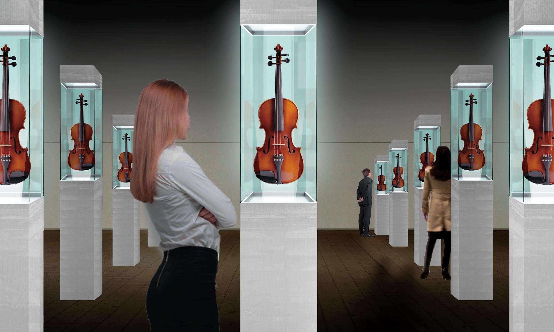 10月9日から10月15日の期間、森アーツセンターギャラリーで開催される「STRADIVARIUS Experiential Exhibition」のイメージ。ストラディヴァリウスの魅力をさまざまな次元から紐解くエキシビションが予定されている。