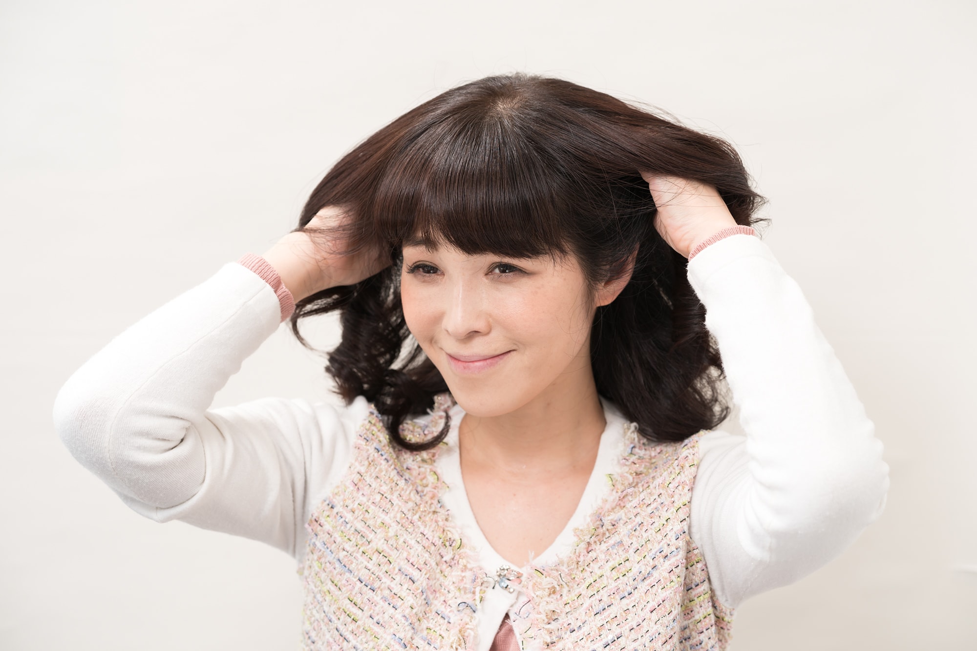 すぐほぐさず、2-3分経過してから