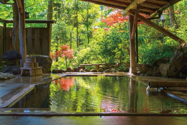 庭園貸切露天風呂「母里の湯」