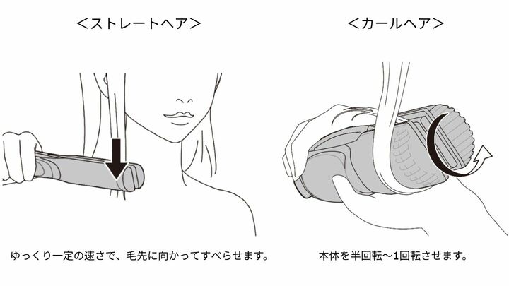 リファストレートアイロン プロを使ったカールの作り方
