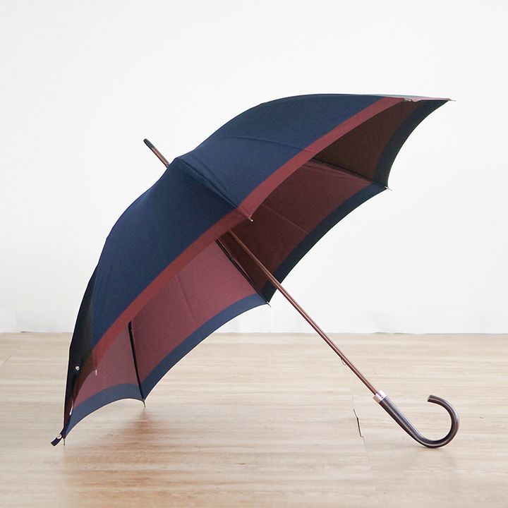 メンズ「長傘 甲州織「橘」 65cm 8本骨」