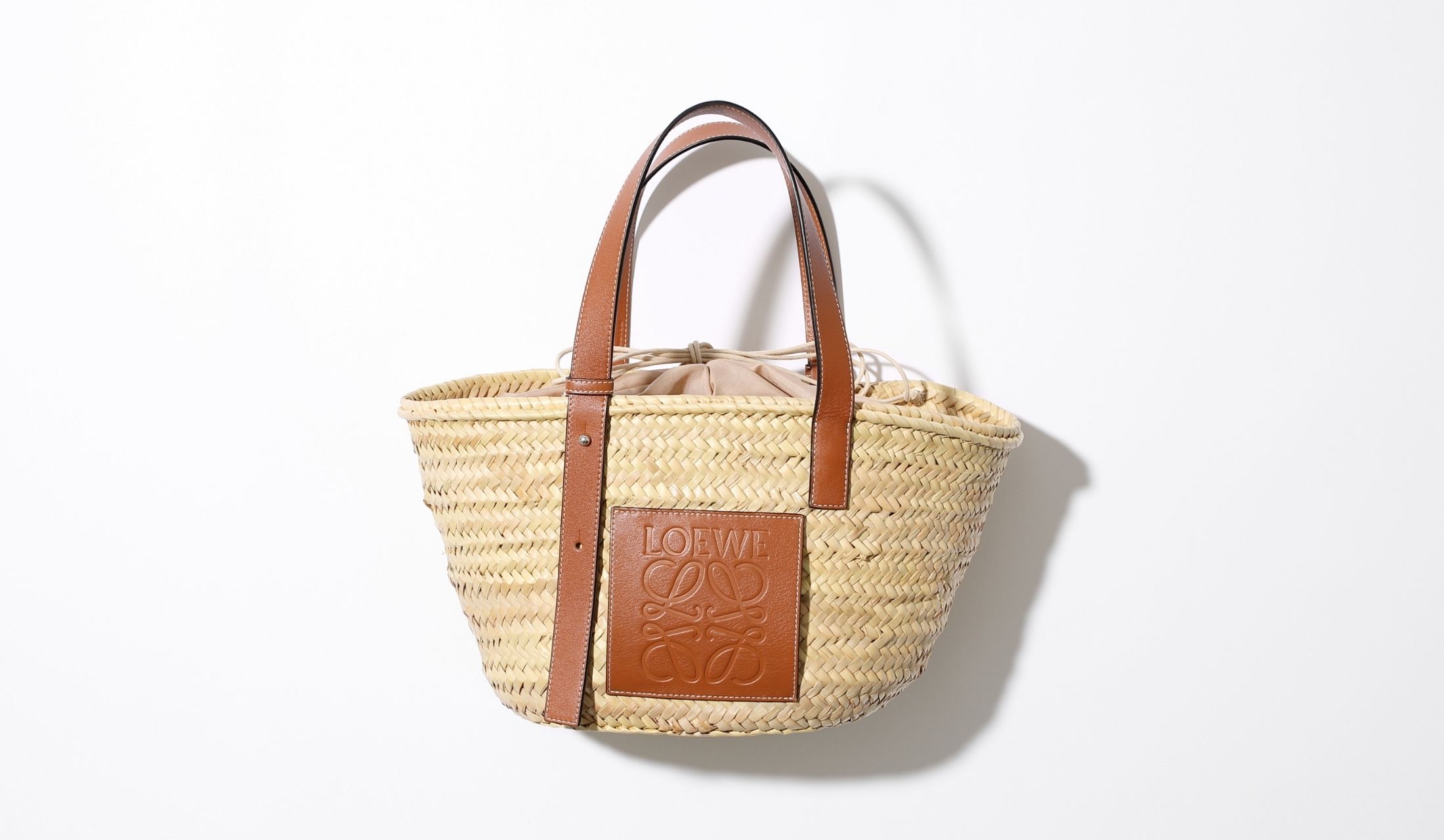 LOEWE バスケット かごバッグ インナーレザー 希少-