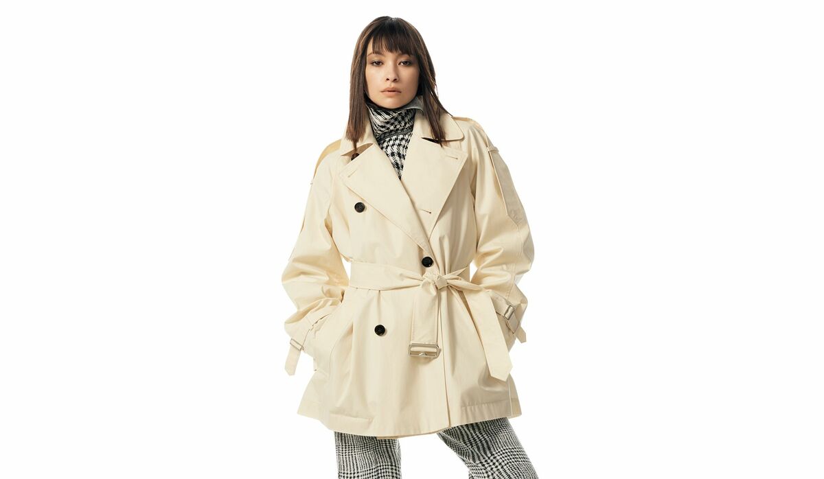 バーバリーロンドン【150A】トレンチコート ショート 春秋 ノバチェック BURBERRY バーバリー トレンチコート ショート丈 ノバチェック ベルト付