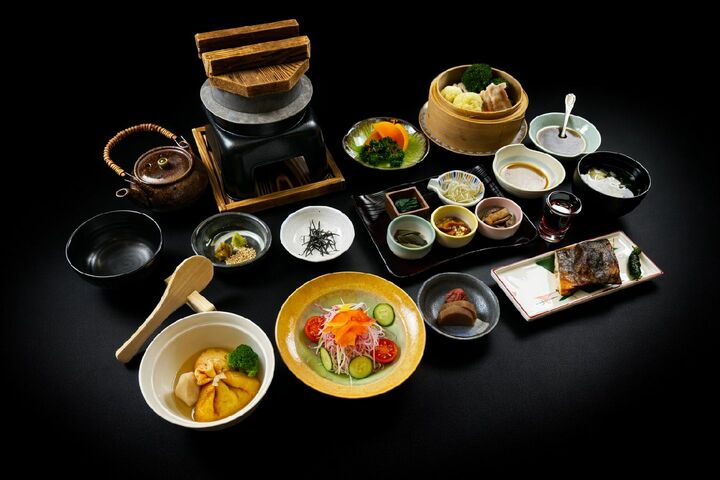 離れの朝食一例