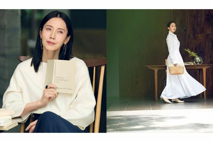 俳優・中谷美紀さん「親愛なる本」と過ごす、陽だまりの午後