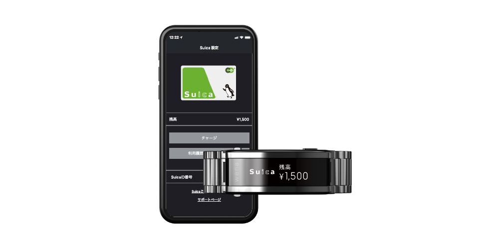 1週間のバッテリー容量に加え約24時間²の予備電力も内蔵。メインの駆動バッテリーが切れた状態でも、予備電力を使って電子マネー機能は利用できるので安心。