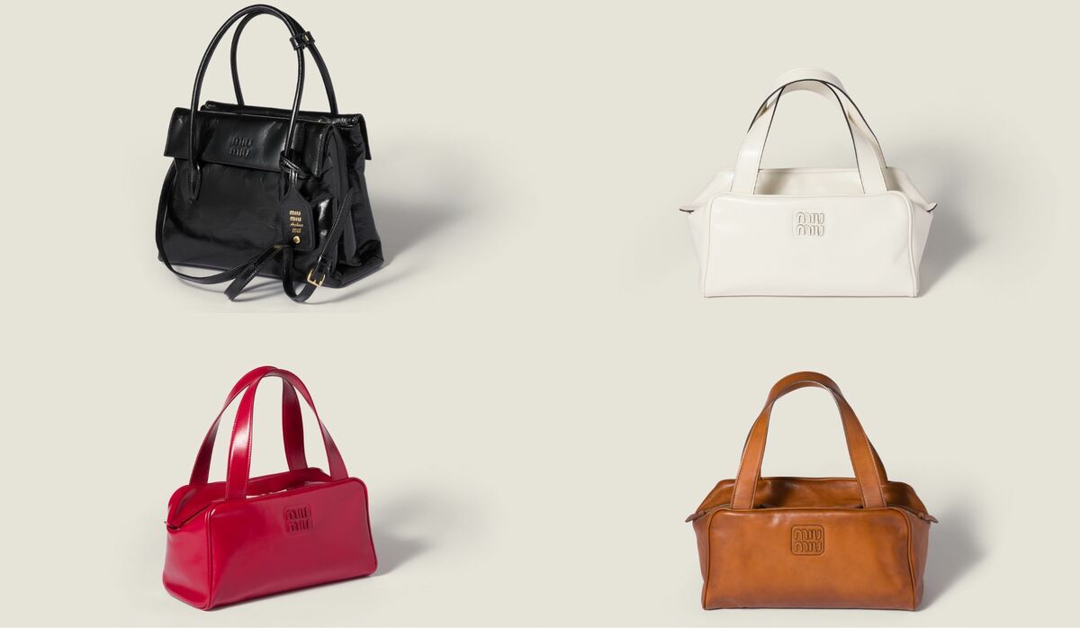 miumiuトップハンドルバッグ MIUMIU アバンチュール ナッパレザー トップハンドルバッグ