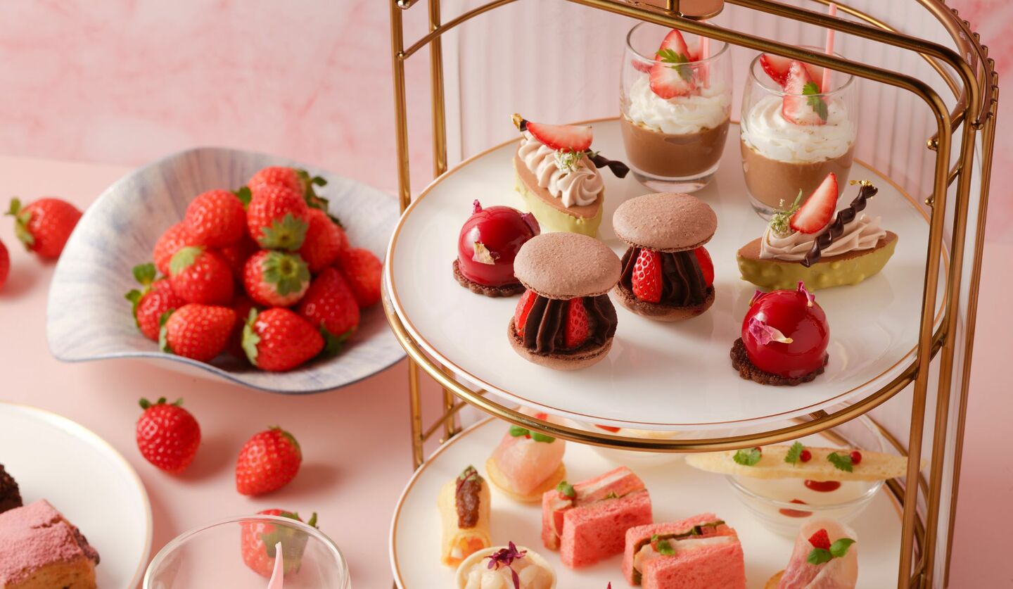 ウェスティンホテル横浜の「恋するいちごアフタヌーンティー with リンツチョコレート」