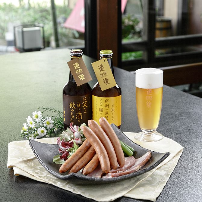 「水口酒造」道後ビール・ウィンナーセット（父の日）　税込¥4,104　送料：税込648円（クール便）