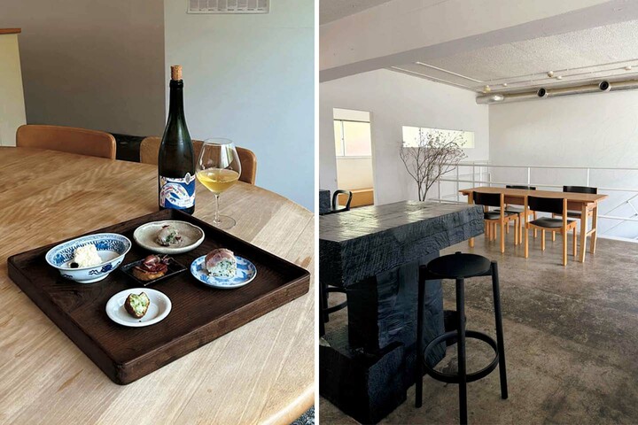 ワインバー「SU」の料理と店内カット