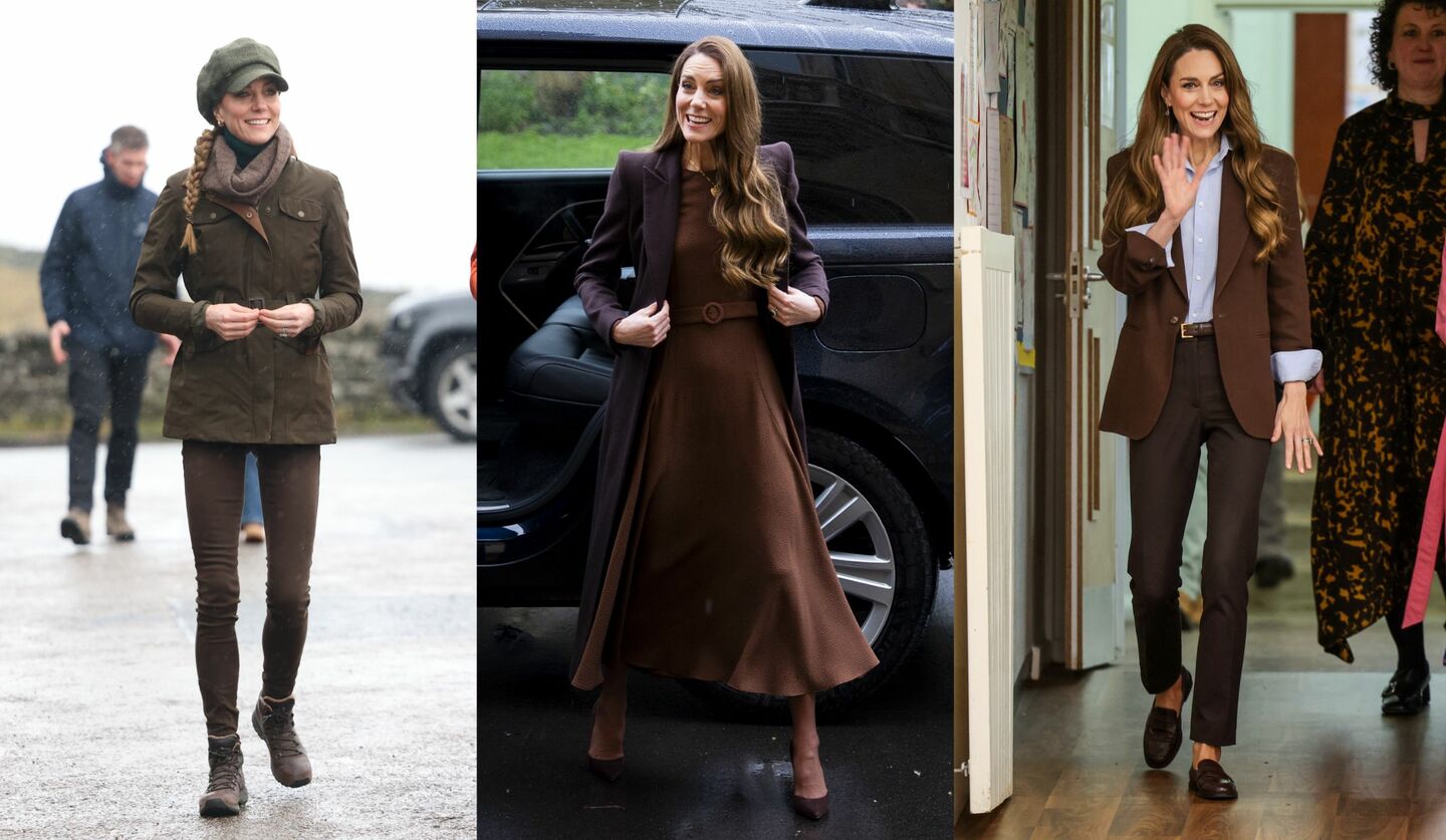 英国・キャサリン皇太子妃のブラウンコーデ3選